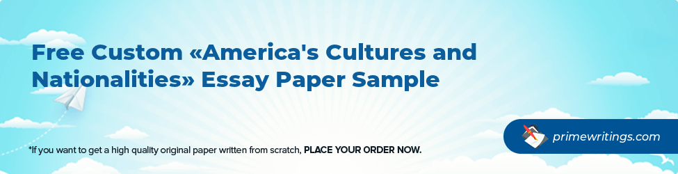 America's Cultures and Nationalities