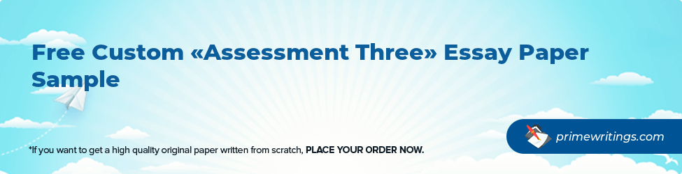 Assessment Three