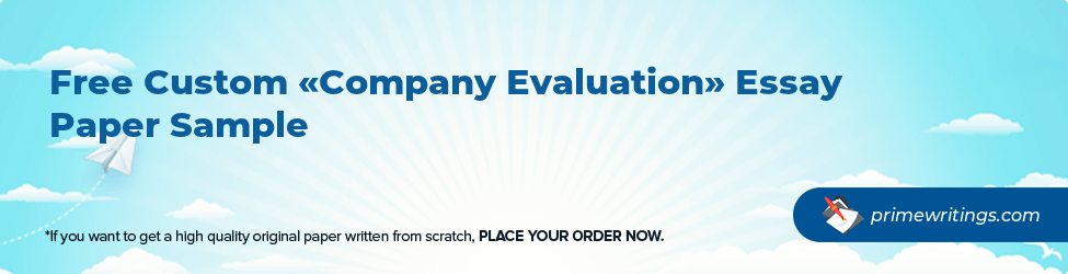 Company Evaluation