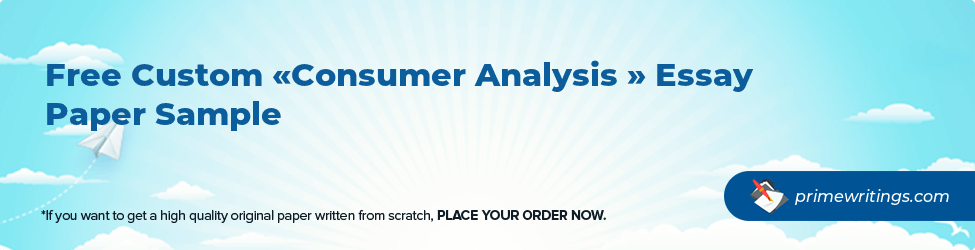 Consumer Analysis     