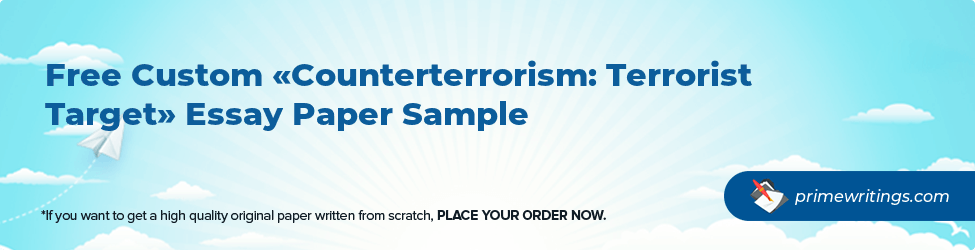 Counterterrorism: Terrorist Target