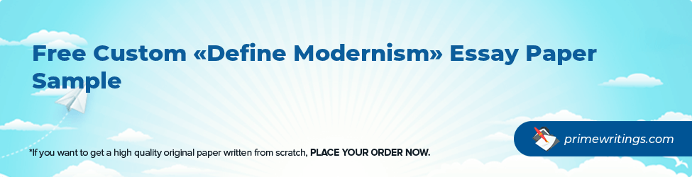 Define Modernism