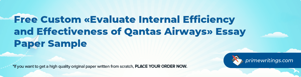Evaluate Internal Efficiency and Effectiveness of Qantas Airways