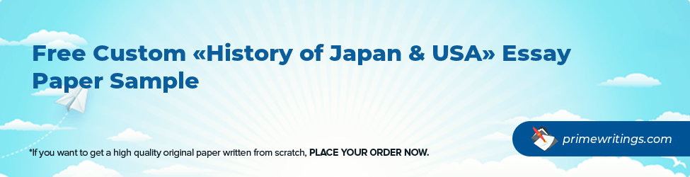 History of Japan & USA