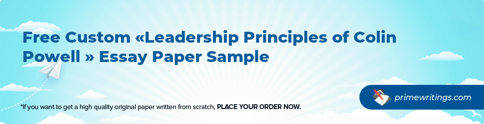 Leadership Principles of Colin Powell 