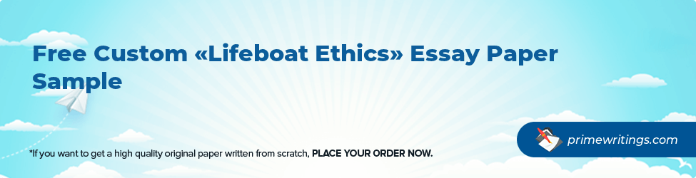 Lifeboat Ethics