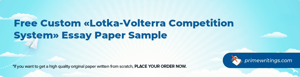 Lotka-Volterra Competition System
