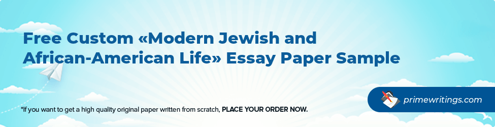Modern Jewish and African-American Life