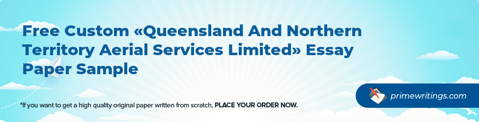 Queensland And Northern Territory Aerial Services Limited