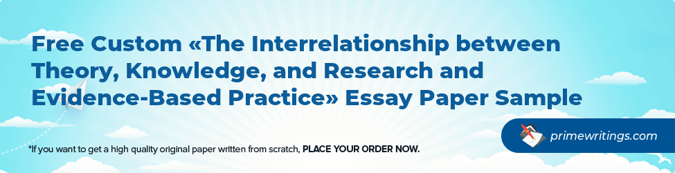 The Interrelationship between Theory, Knowledge, and Research and Evidence-Based Practice